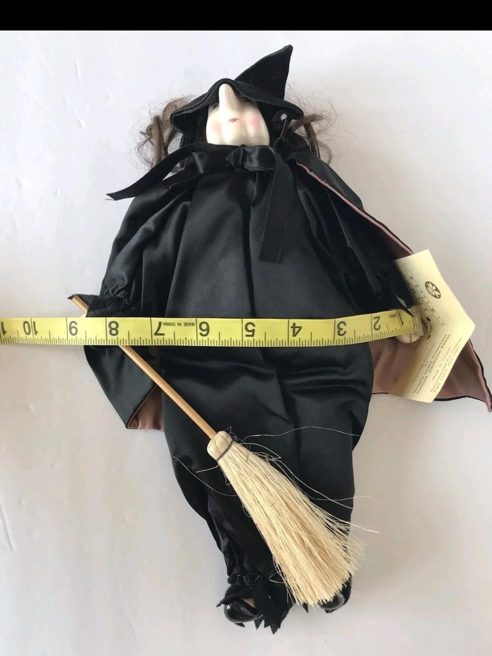Whimsical Handcrafted Witch Halloween Decor by Victoria Impex Porcelain Face